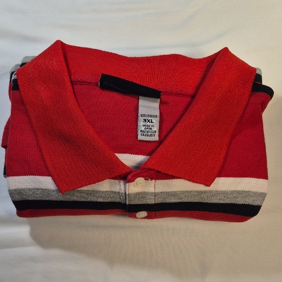 Rocawear 3XL Polo Red and Black Mens Shirt Classic Design - Picture 8 of 10